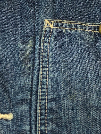 【現状渡し品】【メンズ】 LEE リー 91-J DENIM COVERALL デニムカバーオール ハウスタグ復刻 ライトアウター 146-260930-yn-26-min サイズ：40 カラー：インディゴ 万代Net店