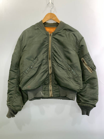 【ジャンク品】【メンズ】 USED ユーズド 60S MA-1 FLIGHT JACKET フライトジャケット ミリタリージャケット 146-261003-ta-11-min サイズ：サイズ不明 カラー：カーキ 万代Net店