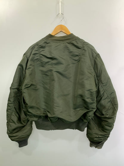 【ジャンク品】【メンズ】 USED ユーズド 60S MA-1 FLIGHT JACKET フライトジャケット ミリタリージャケット 146-261003-ta-11-min サイズ：サイズ不明 カラー：カーキ 万代Net店
