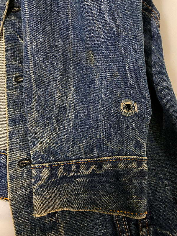【現状渡し品】【メンズ】 LEVI'S リーバイス 70's /DENIM JACKET 70505 70年代 デニムジャケット ケアタグ スモールE ライトアウター 146-260930-yn-09-min サイズ：表記なし 下記参照 カラー：インディゴ 万代Net店