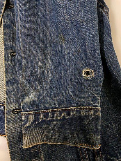 【現状渡し品】【メンズ】 LEVI'S リーバイス 70's /DENIM JACKET 70505 70年代 デニムジャケット ケアタグ スモールE ライトアウター 146-260930-yn-09-min サイズ：表記なし 下記参照 カラー：インディゴ 万代Net店