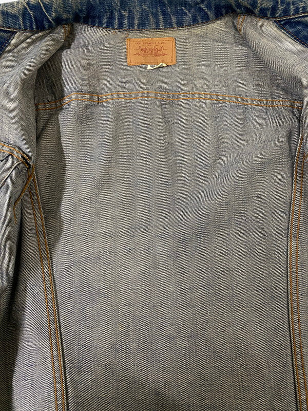 【現状渡し品】【メンズ】 LEVI'S リーバイス 70's /DENIM JACKET 70505 70年代 デニムジャケット ケアタグ スモールE ライトアウター 146-260930-yn-09-min サイズ：表記なし 下記参照 カラー：インディゴ 万代Net店