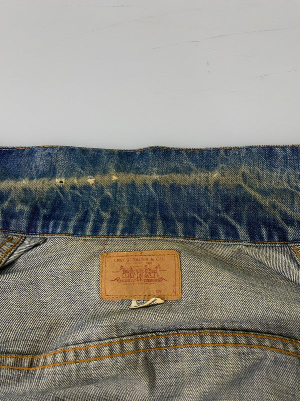 【現状渡し品】【メンズ】 LEVI'S リーバイス 70's /DENIM JACKET 70505 70年代 デニムジャケット ケアタグ スモールE ライトアウター 146-260930-yn-09-min サイズ：表記なし 下記参照 カラー：インディゴ 万代Net店