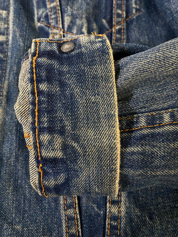 【現状渡し品】【メンズ】 LEVI'S リーバイス 70's /DENIM JACKET 70505 70年代 デニムジャケット ケアタグ スモールE ライトアウター 146-260930-yn-09-min サイズ：表記なし 下記参照 カラー：インディゴ 万代Net店