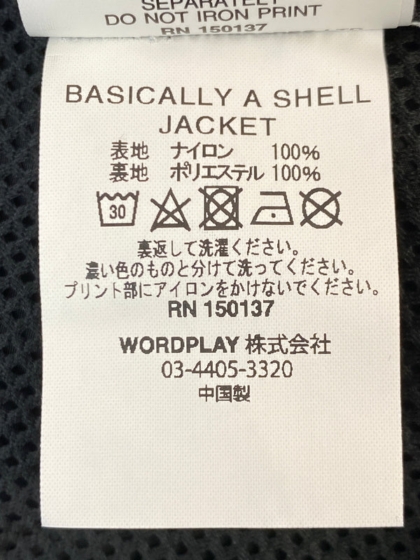 【中古品】【メンズ】 PALACE パレス BASICALLY A SHELL JACKET ジップアップシェルジャケット ナイロン 142-261003-ta-24-min サイズ：S カラー：ブラック 万代Net店