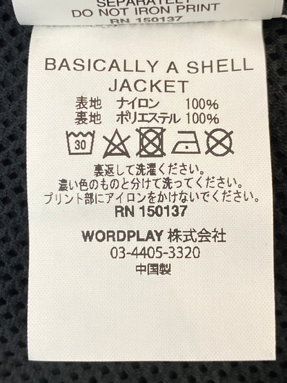 【中古品】【メンズ】 PALACE パレス BASICALLY A SHELL JACKET ジップアップシェルジャケット ナイロン 142-261003-ta-24-min サイズ：S カラー：ブラック 万代Net店