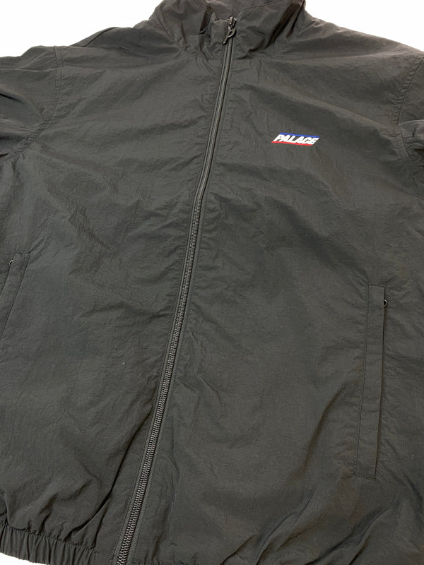【中古品】【メンズ】 PALACE パレス BASICALLY A SHELL JACKET ジップアップシェルジャケット ナイロン 142-261003-ta-24-min サイズ：S カラー：ブラック 万代Net店
