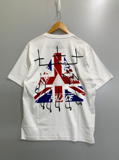 【中古品】【メンズ】 PALAC パレス KINGTRI T-SHIRT キングトリ TEE SS 半袖Tシャツ 142-261003-ta-40-min サイズ：M カラー：ホワイト 万代Net店