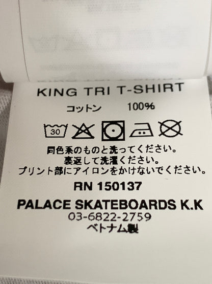【中古品】【メンズ】 PALAC パレス KINGTRI T-SHIRT キングトリ TEE SS 半袖Tシャツ 142-261003-ta-40-min サイズ：M カラー：ホワイト 万代Net店