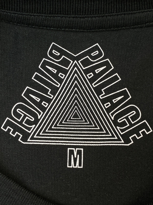 【中古美品】【メンズ】 PALACE パレス TRILINGUAL T-SHIRT トライアングル TEE 半袖Tシャツ SS 142-261003-ta-19-min サイズ：M カラー：ブラック 万代Net店