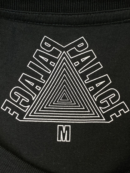 【中古美品】【メンズ】 PALACE パレス TRILINGUAL T-SHIRT トライアングル TEE 半袖Tシャツ SS 142-261003-ta-19-min サイズ：M カラー：ブラック 万代Net店