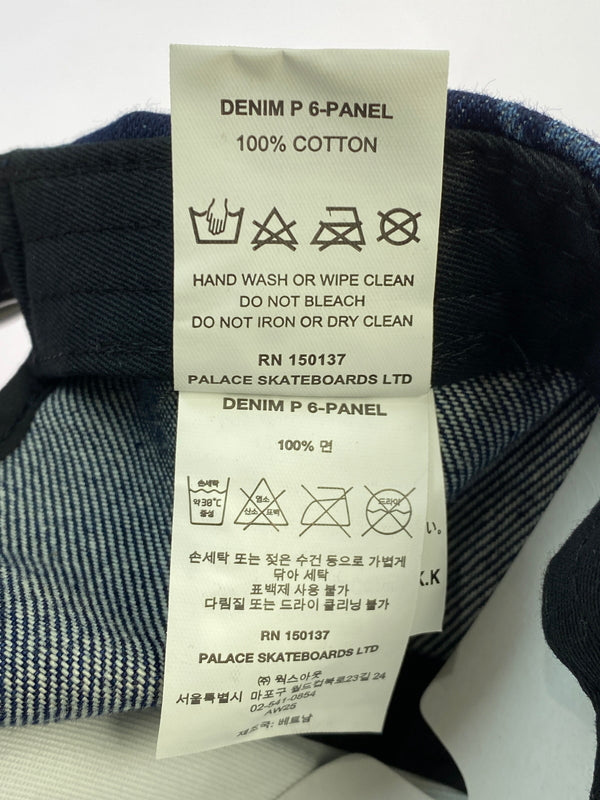 【中古品】【メンズ】 PALACE パレス P 6-PANEL INDIGO HEART ピー シックス パネル インディゴ ハート デニム キャップ 帽子 185-261006-hu-08-min サイズ：フリー カラー：インディゴ 万代Net店