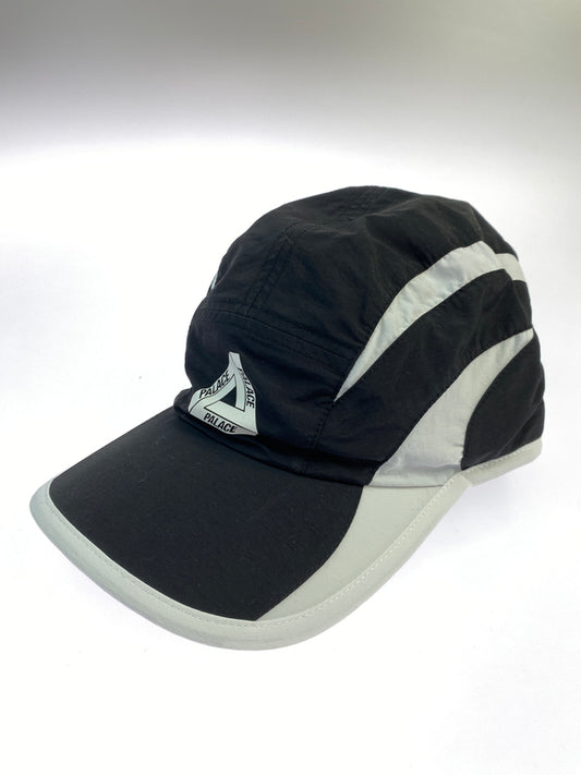 【中古品】【メンズ】 PALACE パレス TRI STRIKE SHELL RUNNER トライ ストライク シェル ランナー キャップ 帽子 185-261006-hu-10-min サイズ：FREE カラー：ブラック/ホワイト 万代Net店