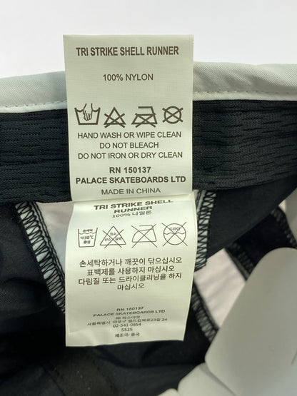 【中古品】【メンズ】 PALACE パレス TRI STRIKE SHELL RUNNER トライ ストライク シェル ランナー キャップ 帽子 185-261006-hu-10-min サイズ：FREE カラー：ブラック/ホワイト 万代Net店