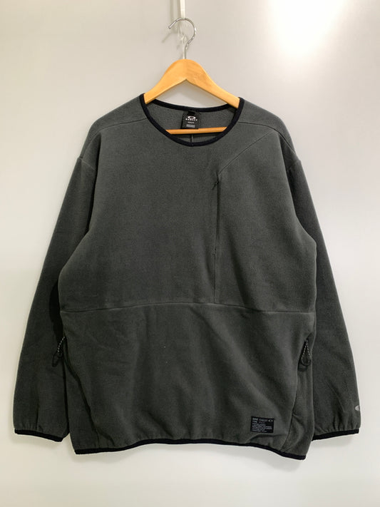 【中古品】【メンズ】 OAKLEY オークリー HIKING JACKET FGL PE DRAIN FLEECE CREW 2.7 FOA404157 ドレイン フリース クルー 2.7 メンズ マイクロフリース 長袖 スウェット 148-261005-em-28-min サイズ：L カラー：グレー 万代Net店