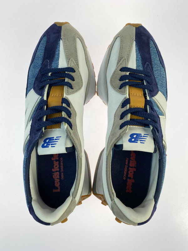 【中古品】【メンズ】 NEW BALANCE×LEVI'S ニューバランス リーバイス 327 MS327LVA 靴 スニーカー シューズ 163-261004-hu-10-min カラー：ネイビー系/ホワイト/グレー 万代Net店