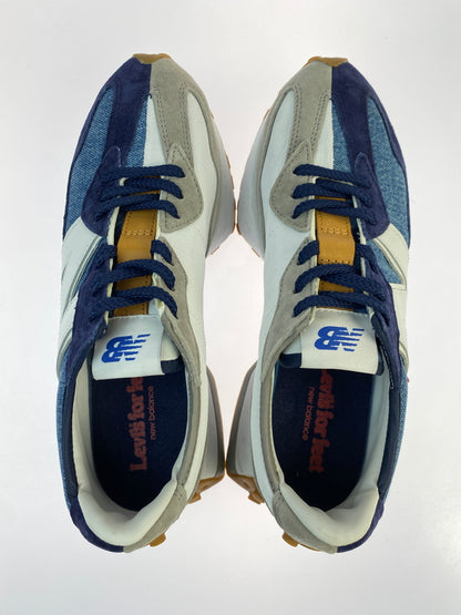 【中古品】【メンズ】 NEW BALANCE×LEVI'S ニューバランス リーバイス 327 MS327LVA 靴 スニーカー シューズ 163-261004-hu-10-min カラー：ネイビー系/ホワイト/グレー 万代Net店