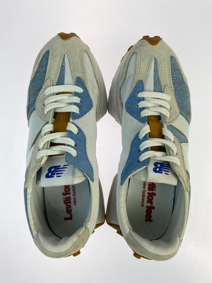 【中古品】【メンズ/レディース】 NEW BALANCE×LEVI'S ニューバランス リーバイス WMNS 327 ウィメンズ 327 WS327LVA 166-261004-hu-11-min カラー：ホワイト/ライトブルー 万代Net店