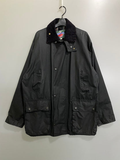 【現状渡し品】【メンズ】 MILLER&SIMONS ミラー＆シモンズ イングランド製 オイルドジャケット ワックスコットン ヴィンテージ メンズ アウター 144-261002-em-49-min サイズ：M カラー：ブラック系 万代Net店