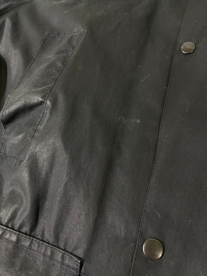 【現状渡し品】【メンズ】 MILLER&SIMONS ミラー＆シモンズ イングランド製 オイルドジャケット ワックスコットン ヴィンテージ メンズ アウター 144-261002-em-49-min サイズ：M カラー：ブラック系 万代Net店