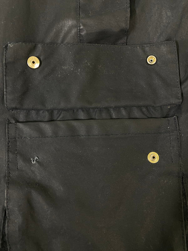 【現状渡し品】【メンズ】 MILLER&SIMONS ミラー＆シモンズ イングランド製 オイルドジャケット ワックスコットン ヴィンテージ メンズ アウター 144-261002-em-49-min サイズ：M カラー：ブラック系 万代Net店