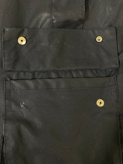 【現状渡し品】【メンズ】 MILLER&SIMONS ミラー＆シモンズ イングランド製 オイルドジャケット ワックスコットン ヴィンテージ メンズ アウター 144-261002-em-49-min サイズ：M カラー：ブラック系 万代Net店