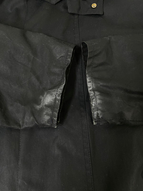 【現状渡し品】【メンズ】 MILLER&SIMONS ミラー＆シモンズ イングランド製 オイルドジャケット ワックスコットン ヴィンテージ メンズ アウター 144-261002-em-49-min サイズ：M カラー：ブラック系 万代Net店