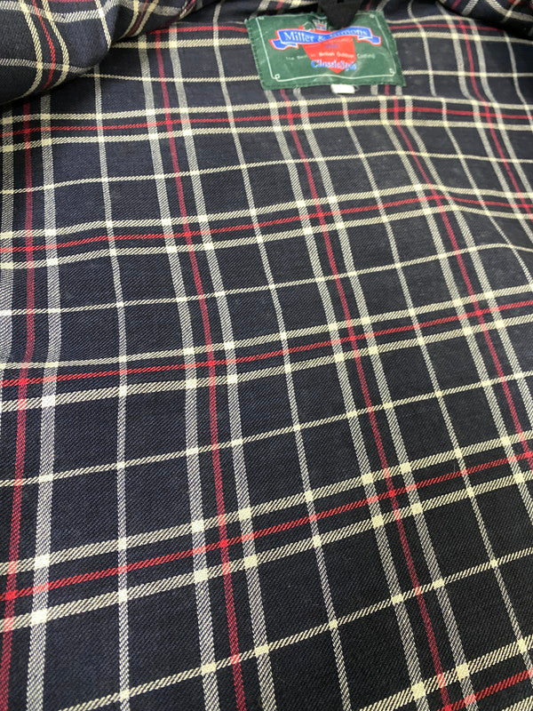 【現状渡し品】【メンズ】 MILLER&SIMONS ミラー＆シモンズ イングランド製 オイルドジャケット ワックスコットン ヴィンテージ メンズ アウター 144-261002-em-49-min サイズ：M カラー：ブラック系 万代Net店