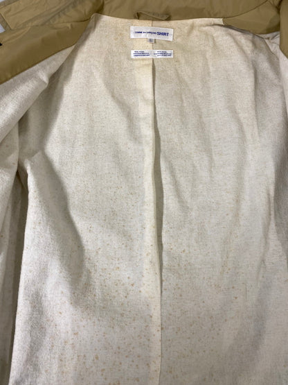 【中古品】【メンズ】 COMME DES GARCONS SHIRT コムデギャルソンシャツ NYLON COAT ナイロン コート メンズ アウター 140-261002-em-32-min サイズ：L カラー：ベージュ 万代Net店