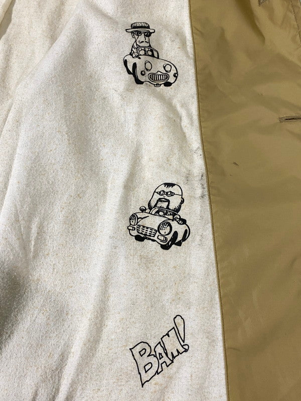 【中古品】【メンズ】 COMME DES GARCONS SHIRT コムデギャルソンシャツ NYLON COAT ナイロン コート メンズ アウター 140-261002-em-32-min サイズ：L カラー：ベージュ 万代Net店