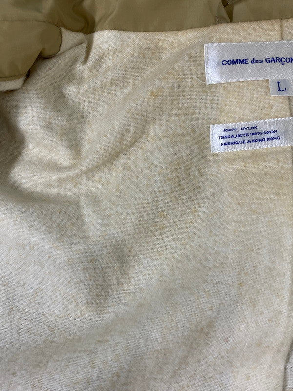 【中古品】【メンズ】 COMME DES GARCONS SHIRT コムデギャルソンシャツ NYLON COAT ナイロン コート メンズ アウター 140-261002-em-32-min サイズ：L カラー：ベージュ 万代Net店