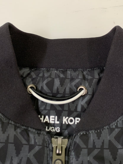 【中古品】【メンズ】 MICHAEL KORS マイケルコース LOGO JACKET ロゴ ジャケット メンズ アウター 総柄 141-261002-em-60-min サイズ：L カラー：ブラック/レッド 万代Net店
