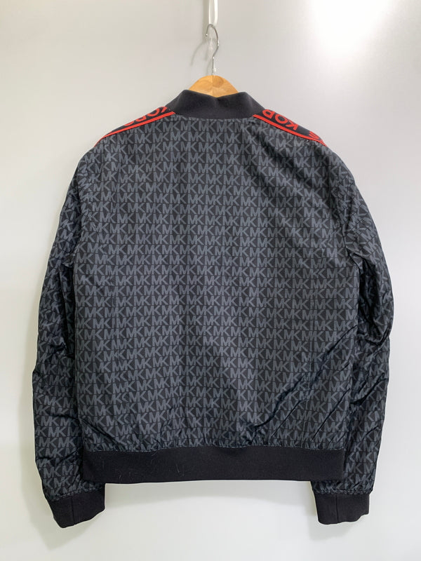 【中古品】【メンズ】 MICHAEL KORS マイケルコース LOGO JACKET ロゴ ジャケット メンズ アウター 総柄 141-261002-em-60-min サイズ：L カラー：ブラック/レッド 万代Net店