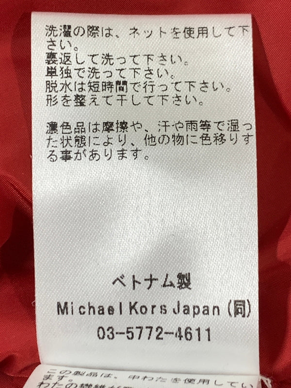 【中古品】【メンズ】 MICHAEL KORS マイケルコース LOGO JACKET ロゴ ジャケット メンズ アウター 総柄 141-261002-em-60-min サイズ：L カラー：ブラック/レッド 万代Net店