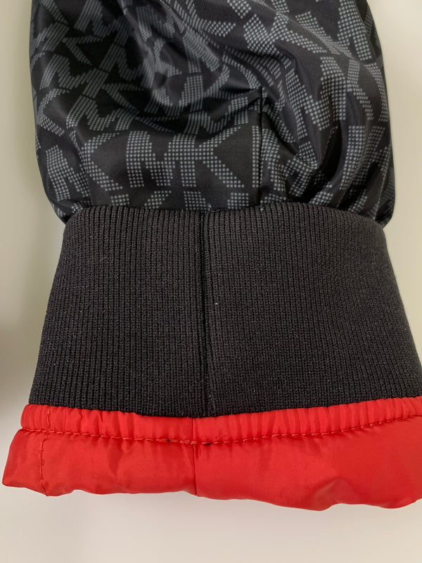 【中古品】【メンズ】 MICHAEL KORS マイケルコース LOGO JACKET ロゴ ジャケット メンズ アウター 総柄 141-261002-em-60-min サイズ：L カラー：ブラック/レッド 万代Net店