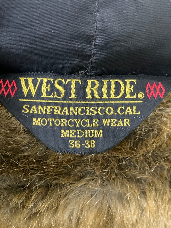 【中古品】【メンズ】 WEST RIDE ウエストライド レーシングダウンジャケット 防寒アウター バイカー 145-261002-em-13-min サイズ：M(36-38） カラー：ブラック 万代Net店