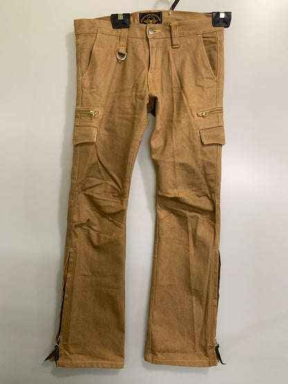 【中古品】【メンズ】 SKULL FLIGHT スカルフライト SS PANTS TYPE2 ストレッチ ノーマルポケット ブーツカット スピードスペクター メンズ ボトムス バイカー 157-261002-em-03-min サイズ：32 カラー：ブラウン 万代Net店