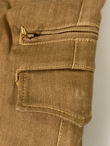 【中古品】【メンズ】 SKULL FLIGHT スカルフライト SS PANTS TYPE2 ストレッチ ノーマルポケット ブーツカット スピードスペクター メンズ ボトムス バイカー 157-261002-em-03-min サイズ：32 カラー：ブラウン 万代Net店