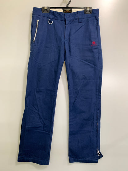 【中古品】【メンズ】 SKULL FLIGHT スカルフライト SS PANTS TYPE2 ストレッチ ノーマルポケット ブーツカット スピードスペクター メンズ ボトムス バイカー 157-261002-em-06-min サイズ：34 カラー：ブルー 万代Net店