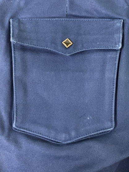 【中古品】【メンズ】 SKULL FLIGHT スカルフライト SS PANTS TYPE2 ストレッチ ノーマルポケット ブーツカット スピードスペクター メンズ ボトムス バイカー 157-261002-em-05-min サイズ：34 カラー：ブルー 万代Net店