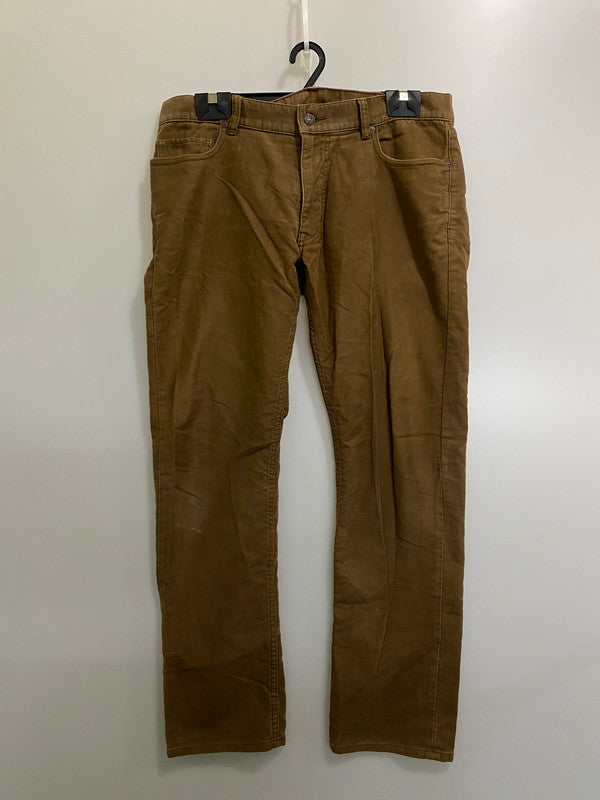 【現状渡し品】【メンズ】 POLO RALPH LAUREN ポロラルフローレン モールスキンパンツ メンズ ボトムス コットンパンツ スリムフィット 158-261002-em-45-min サイズ：W35/L30 カラー：ブラウン 万代Net店