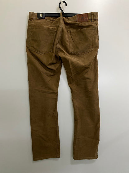 【現状渡し品】【メンズ】 POLO RALPH LAUREN ポロラルフローレン モールスキンパンツ メンズ ボトムス コットンパンツ スリムフィット 158-261002-em-45-min サイズ：W35/L30 カラー：ブラウン 万代Net店