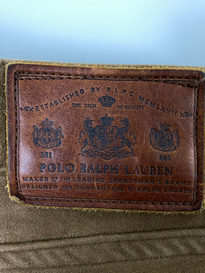 【現状渡し品】【メンズ】 POLO RALPH LAUREN ポロラルフローレン モールスキンパンツ メンズ ボトムス コットンパンツ スリムフィット 158-261002-em-45-min サイズ：W35/L30 カラー：ブラウン 万代Net店