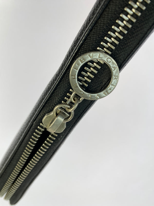【現状渡し品】【メンズ】 BVLGARI ブルガリ オーガナイザー ラウンドファスナー 36710 長財布 ウォレット 181-261006-hu-03-min カラー：ブラック 万代Net店