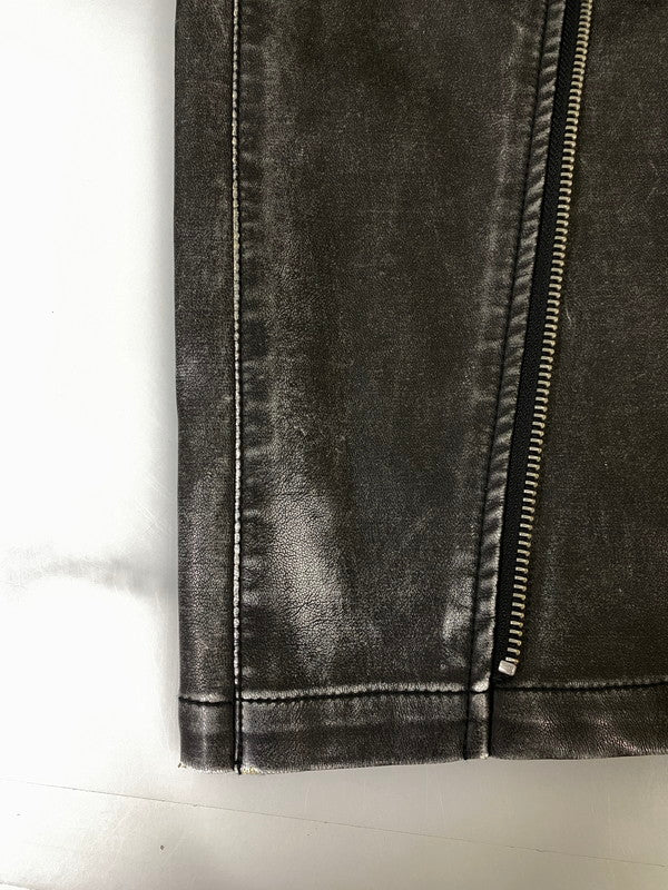 【現状渡し品】【メンズ】 HARE ハレ FAKELEATHER PANT HA010520AD フェイクレザー パンツ メンズ ボトムス 合成皮革 ズボン 158-261002-em-46-min サイズ：M カラー：ブラック 万代Net店