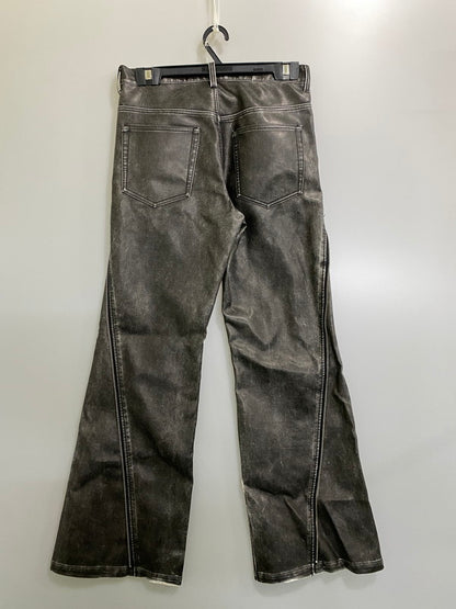 【現状渡し品】【メンズ】 HARE ハレ FAKELEATHER PANT HA010520AD フェイクレザー パンツ メンズ ボトムス 合成皮革 ズボン 158-261002-em-46-min サイズ：M カラー：ブラック 万代Net店