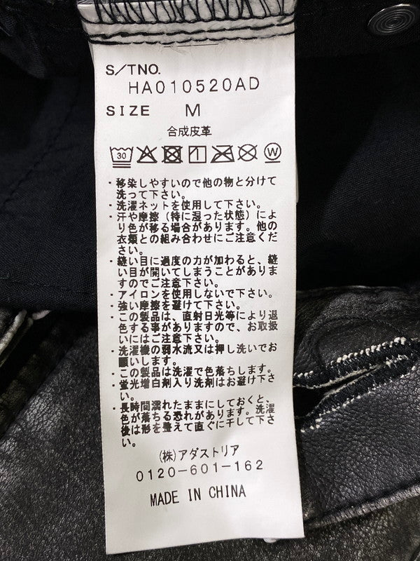 【現状渡し品】【メンズ】 HARE ハレ FAKELEATHER PANT HA010520AD フェイクレザー パンツ メンズ ボトムス 合成皮革 ズボン 158-261002-em-46-min サイズ：M カラー：ブラック 万代Net店