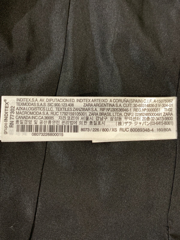 【中古品】【レディース】 ZARA ザラ ファーフード付き ロングダウン アウター 169-261023-hu-17-min サイズ：USA XS カラー：ブラック 万代Net店