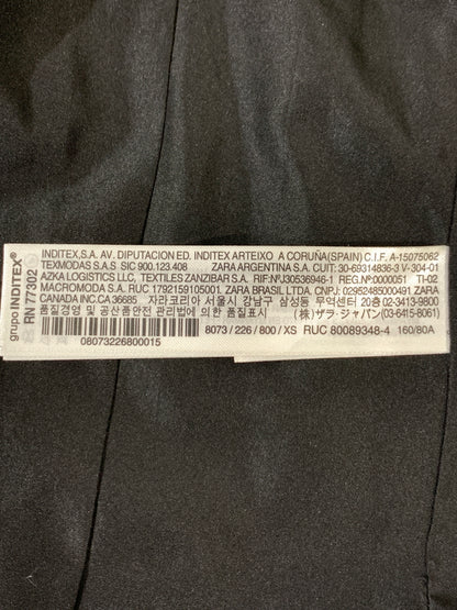 【中古品】【レディース】 ZARA ザラ ファーフード付き ロングダウン アウター 169-261023-hu-17-min サイズ：USA XS カラー：ブラック 万代Net店