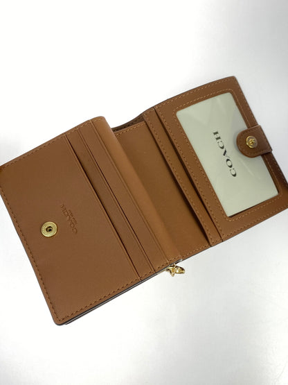 【中古品】【レディース】 COACH コーチ シグネチャー 二つ折り財布 C3309 ウォレット 181-261006-hu-04-min カラー：ブラウン系 万代Net店